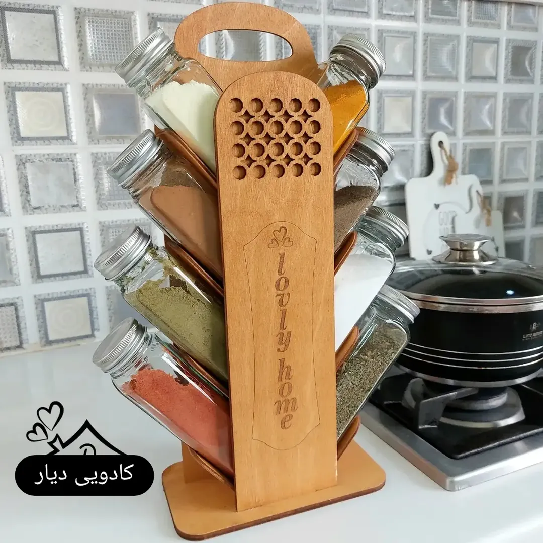 استند نمکدان مکارتی مدل درختی ۸ عددی